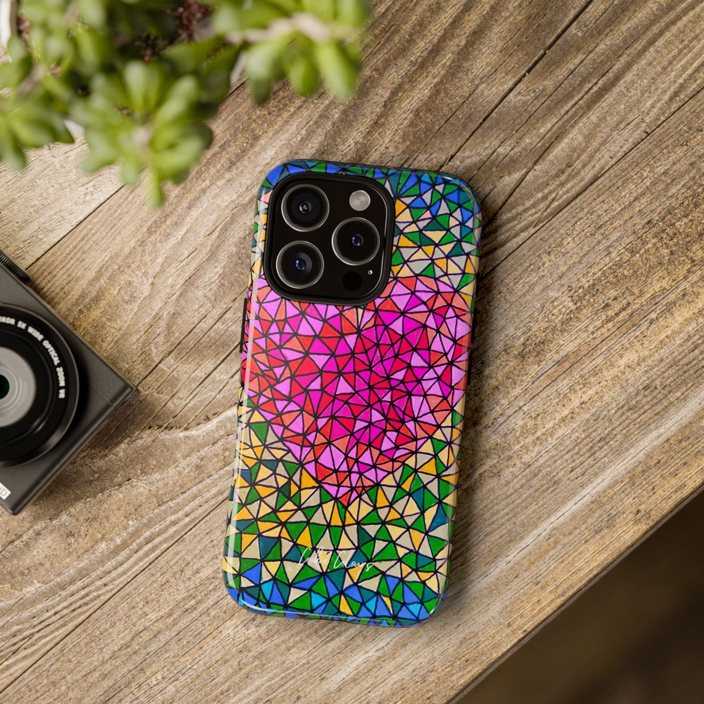 Corazón en llamas | Funda premium para teléfono