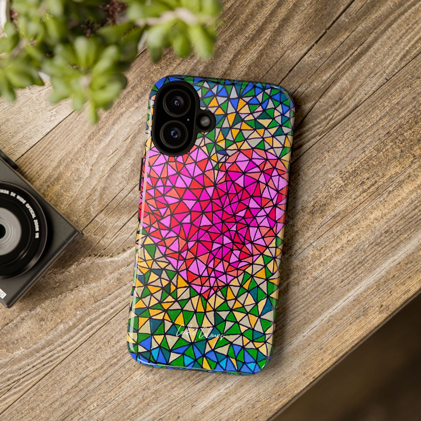 Corazón en llamas | Funda premium para teléfono