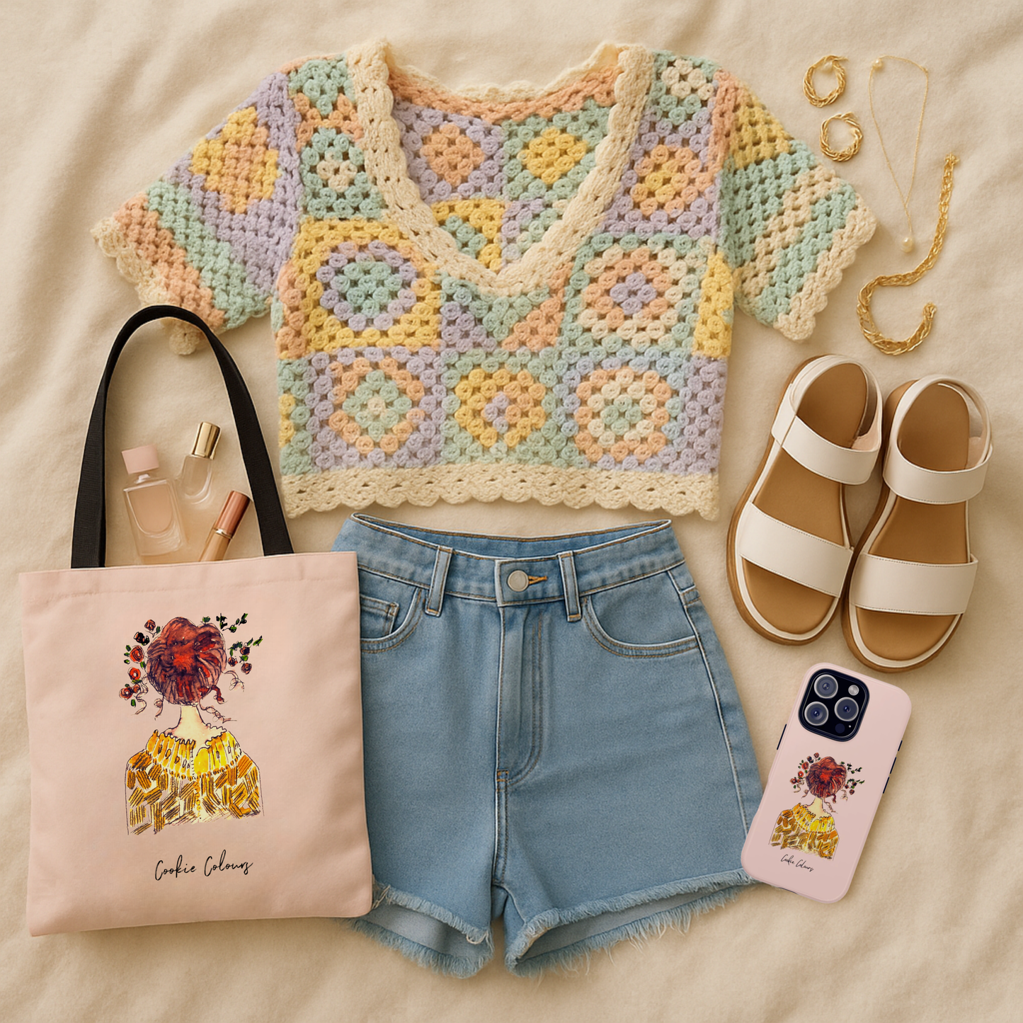 Flower Bun | Tote Bag