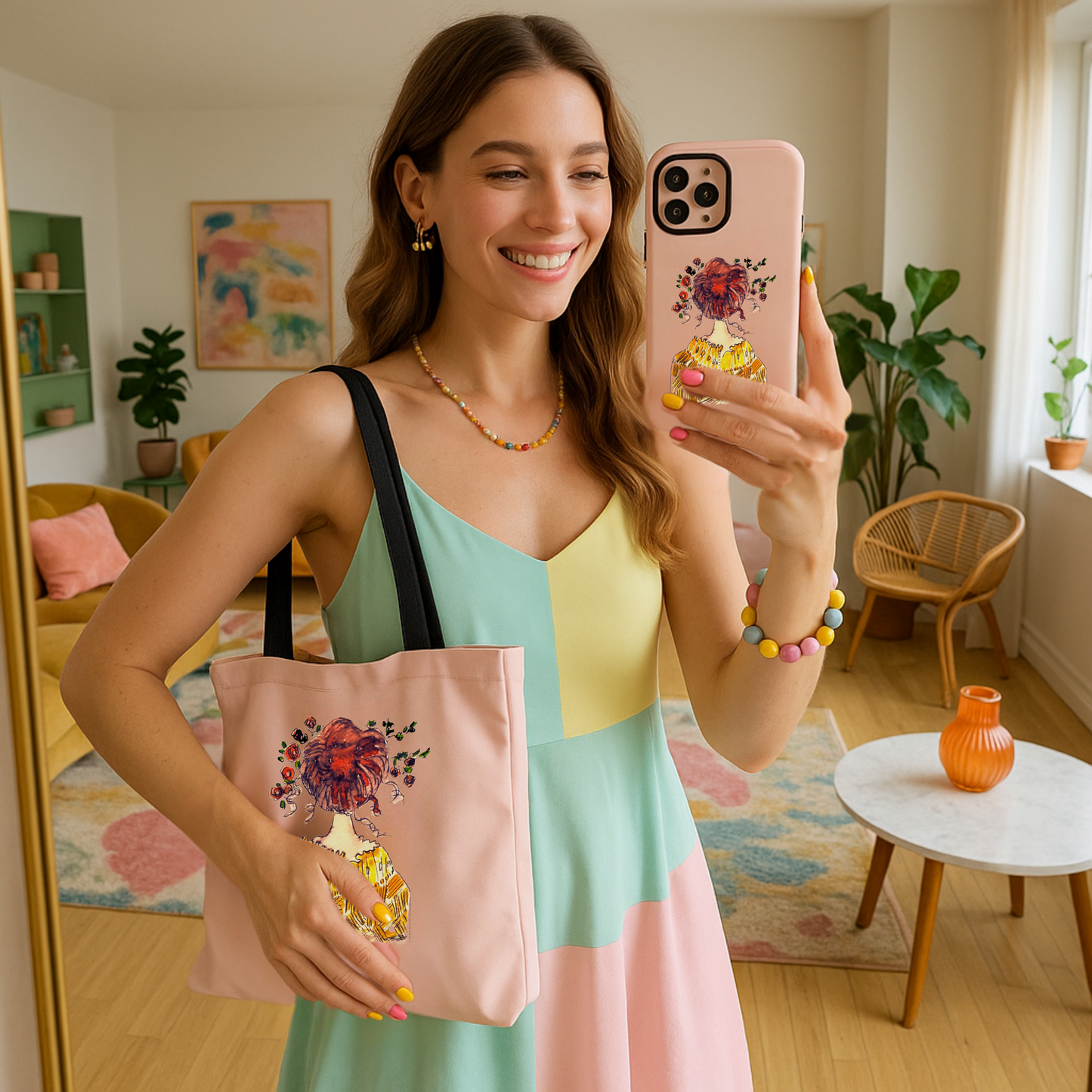 Flower Bun | Tote Bag