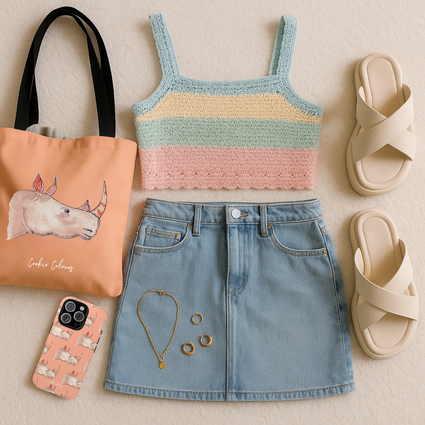 Hello Rhino | Tote Bag