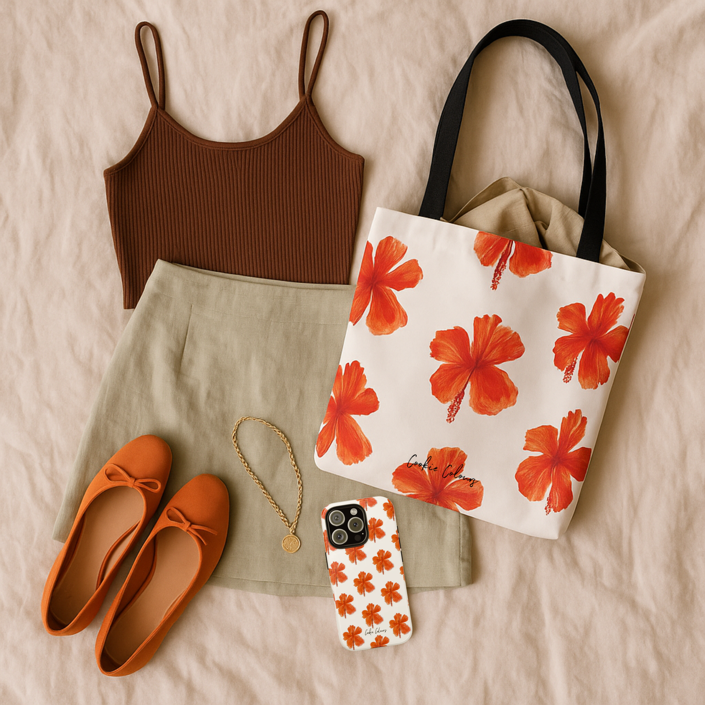 Red Hibiscus | Tote Bag