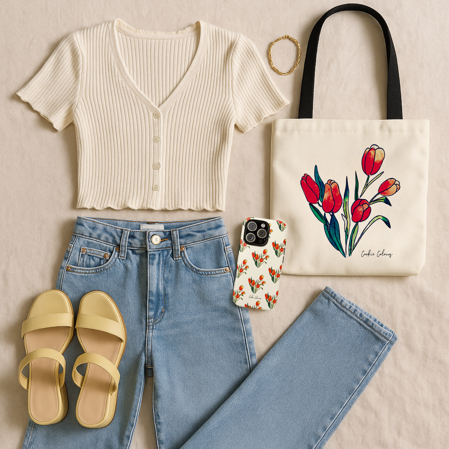 Red Tulips | Tote Bag