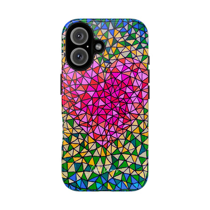Corazón en llamas | Funda premium para teléfono