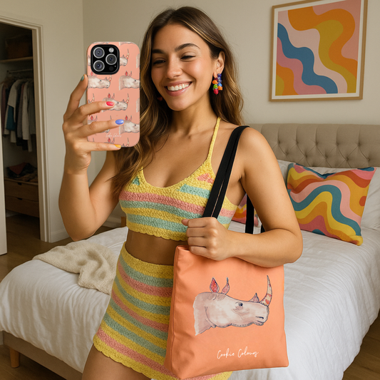 Hello Rhino | Tote Bag