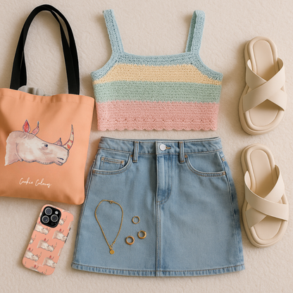Hello Rhino | Tote Bag