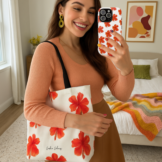 Red Hibiscus | Tote Bag